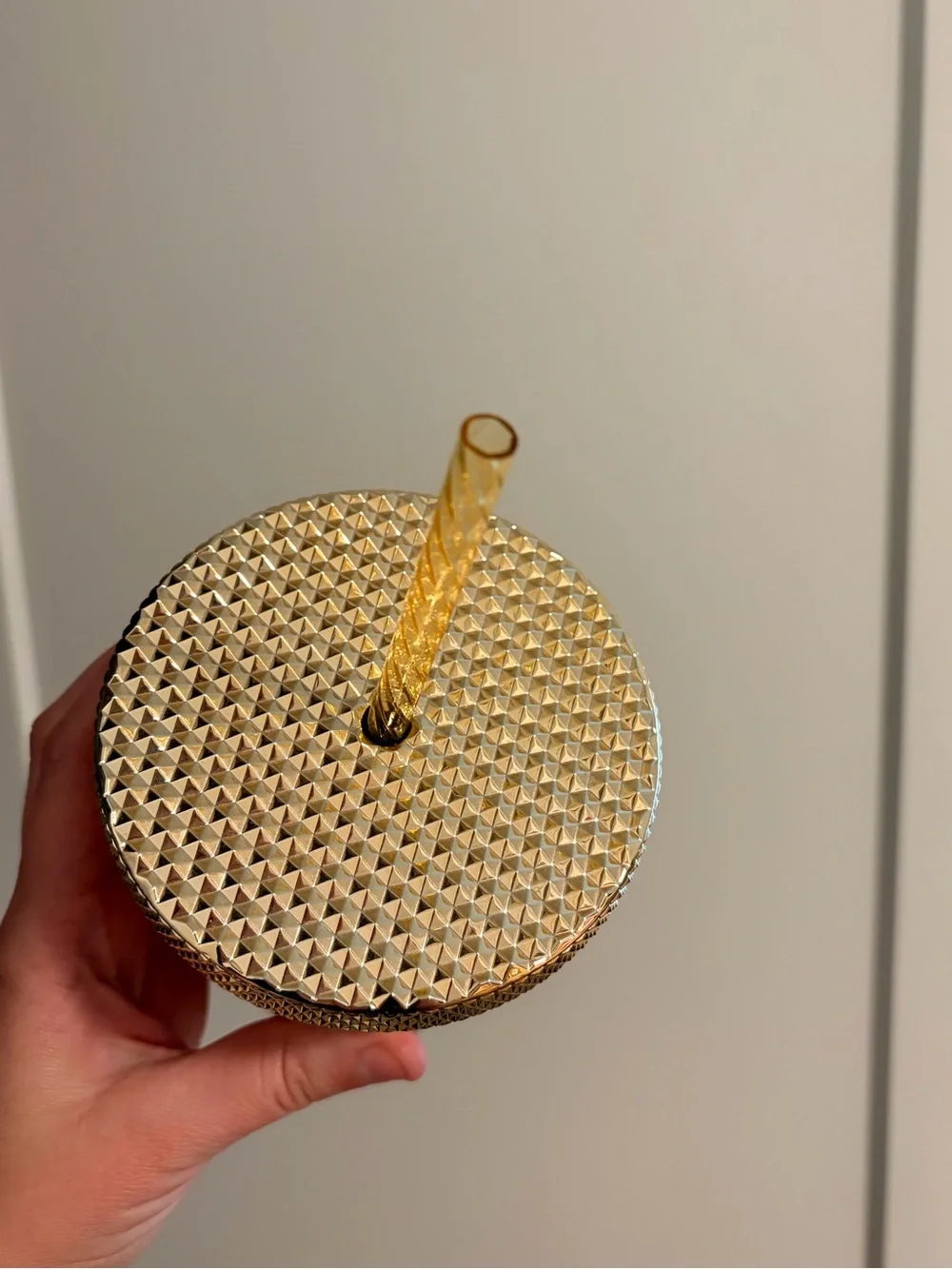Starbucks Grande Gold Studded Tumbler Cup NWT